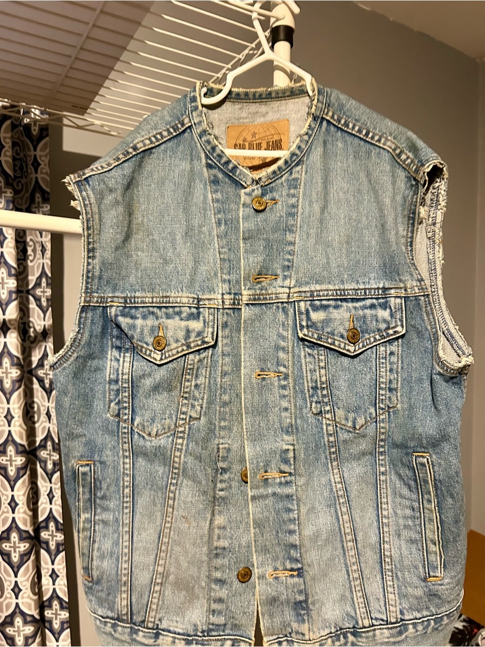 Light Blue Denim Vest
